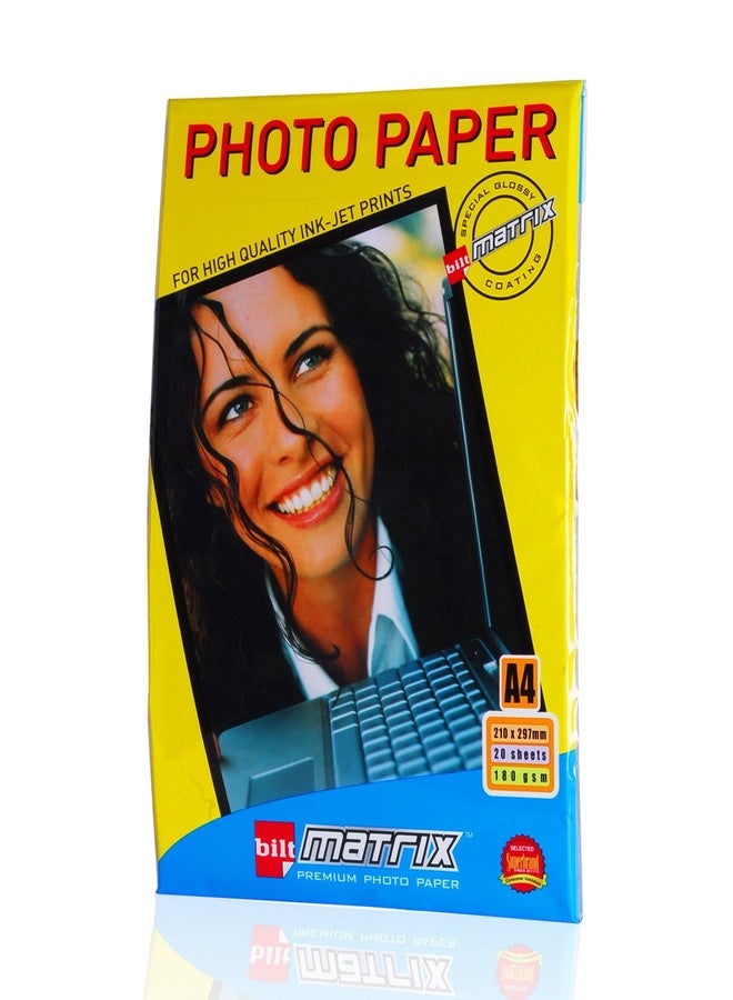 Bilt Matrix Photo Glossy Paper - A4, 180 GSM - Image 1