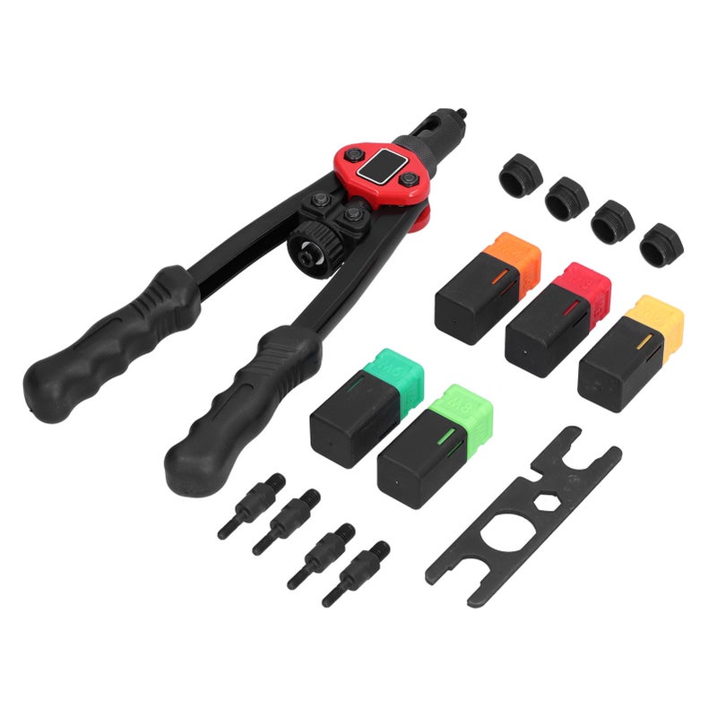 Rivet Nut Gun Stainless Steel Hand Riveting Tool with Tip M3 M4 M5 M6 M8 Nut Kit BT‑606 - Image 3