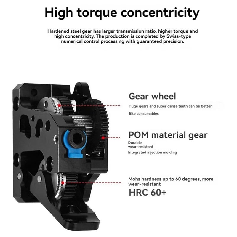 High Gear Hardened Steel Extruder Kit 2 4 0 1 For 3D Printer Accessories - Image 5