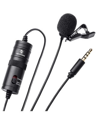 ProOne PMR701 Professional Grade Lavalier Clip On Microphone - Lav Mic for Camera Phone iPhone GoPro Video Recording ASMR - Small Noise Cancelling 3.5mm Tiny Shirt Microphone with Easy Clip On System - pzsku/Z0AA44A67E0AC6A99CABAZ/45/1746213029/33d7fbe9-824f-4a38-b86c-c430a93094ea