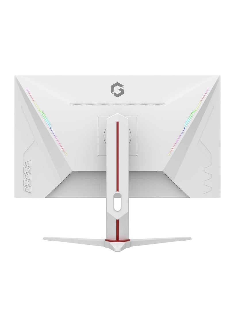 GAMEON Gaming Monitor GOA27FHD180IPS Artic Pro Series 27" Inch, FHD 1080p 180Hz, MPRT 0.5ms, Fast IPS LED VESA Adaptive Sync Game Modes RGB Elements Support PS White - Image 2