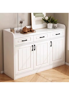 keke Modern Wooden Storage Kitchen Cabinet with Shelves for Living Room & Kitchen  - Image 1