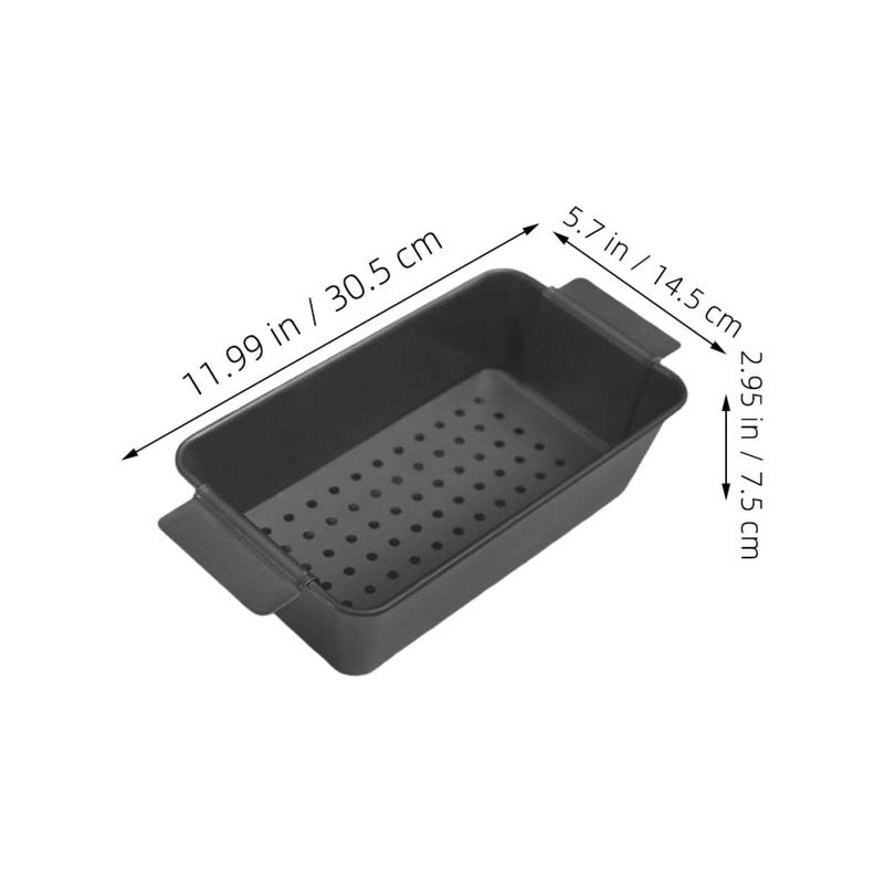 2 Piece Non Stick Black Loaf Pan With Lid Heavy Duty Baking Mold For Bread And Meatloaf - Image 3