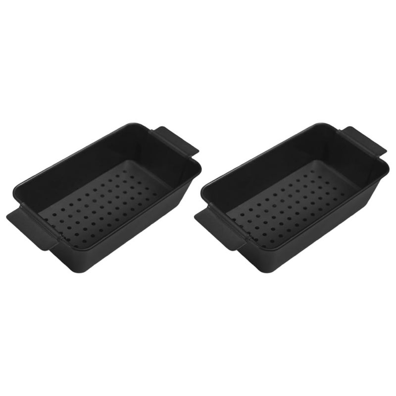 2 Piece Non Stick Black Loaf Pan With Lid Heavy Duty Baking Mold For Bread And Meatloaf - Image 2