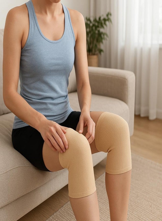 Dr Helix Unisex Skin Knee Cap, Adjustable Support for Knee Pain Relief & Injury Prevention - Breathable, Comfortable & Durable - Ideal for Sports, Recovery & Daily Use - (Size - XL) - Image 5