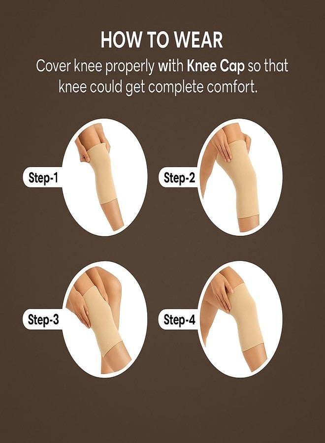 Dr Helix Unisex Skin Knee Cap, Adjustable Support for Knee Pain Relief & Injury Prevention - Breathable, Comfortable & Durable - Ideal for Sports, Recovery & Daily Use - (Size - XL) - Image 2