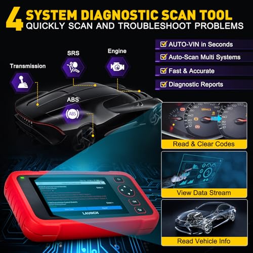 LAUNCH OBD2 Scanner CRP123I V2.0 Elite,Diagnostics Scanner for ABS/SRS/AT/ENG,7 Reset Services, Oil/Brake/BMS/SAS/D.P.F Reset/ABS Bleeding/Throttle Adaption,FCA SGW, Battery Test,Free Lifetime Upgrade - Image 3