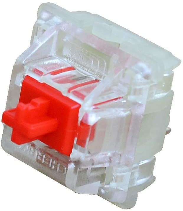 Granvela Cherry MX Standard RGB Red Switches - Plate Mounted 45g Force Linear Clear-Housing Switches for Mechanical Keyboard-MX1A-L1NA 10 Pack - Image 3