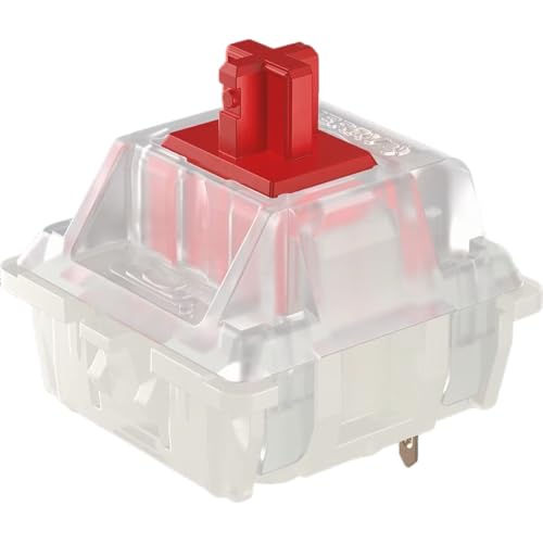 Granvela Cherry MX Standard RGB Red Switches - Plate Mounted 45g Force Linear Clear-Housing Switches for Mechanical Keyboard-MX1A-L1NA 10 Pack - Image 4