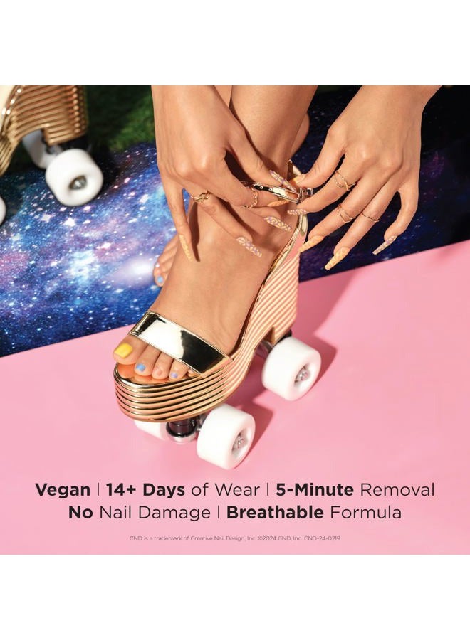 CND Shellac Gel Nail Polish, Long-lasting NailPaint Color with Curve-hugging Brush, Pink Polish, 0.25 fl oz - Image 3