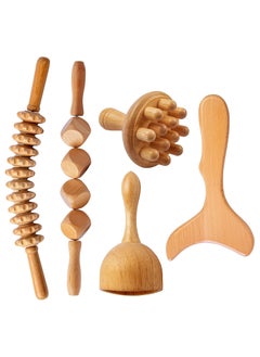 Wood Massage Tools for Body Shaping and Lymphatic Drainage - Relax Neck and  Back with Foot Calf Leg Massager