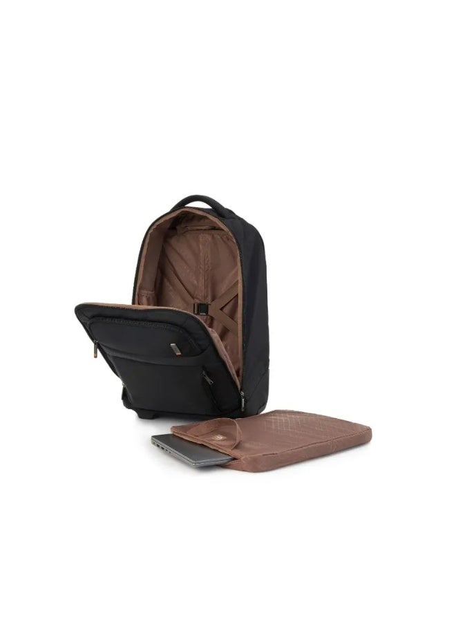 AMERICAN TOURISTER Segno 2.0 Wheeled Laptop Bag, 32L Capacity, Polyester, Black|Front Storge Pocket|15.6" Laptop Compartment|Bottle Holder|Tractum Suspension - 3 Years International Warranty - Image 4