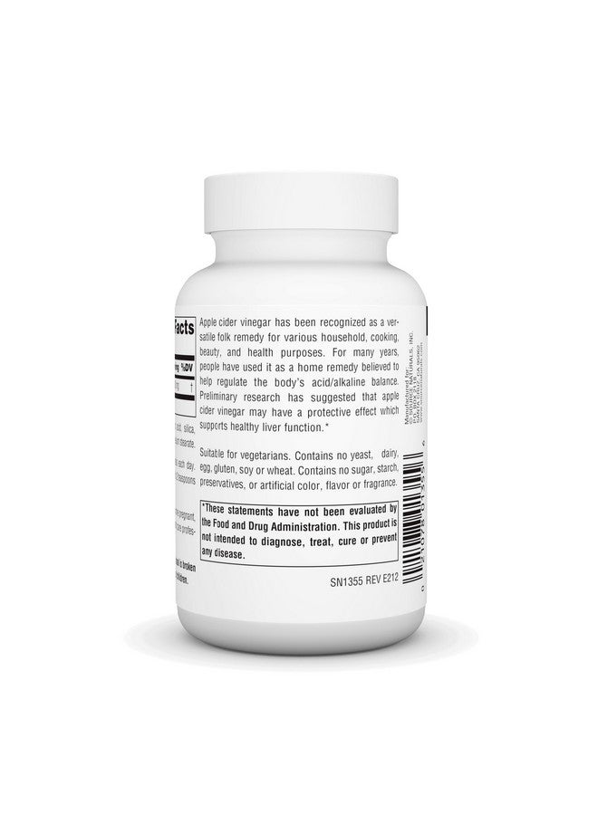 Source Naturals خل التفاح من سورس ناتشورالز 500 ملغ، مكمل غذائي - 90 قرص - Image 3