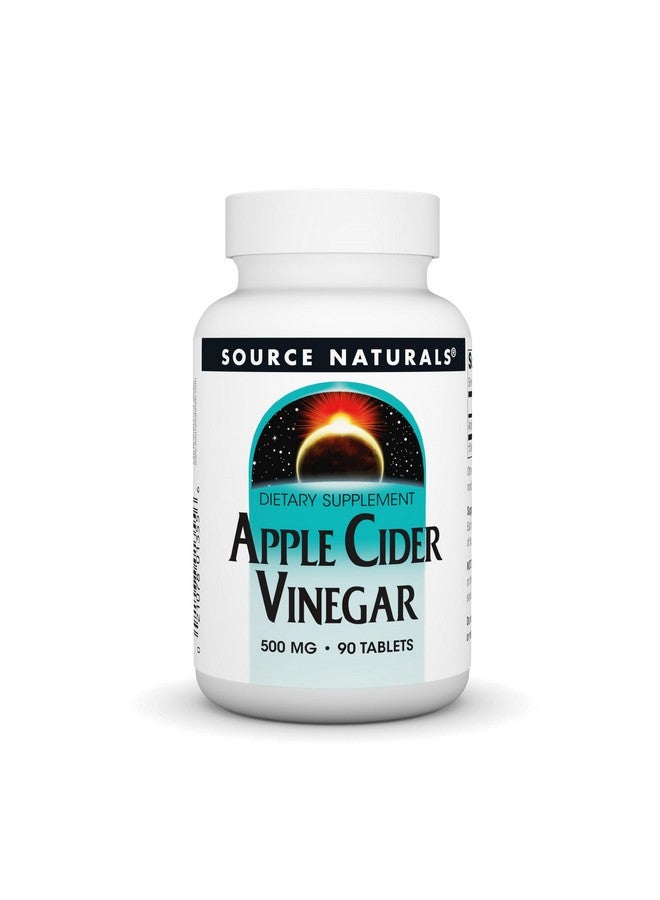 Source Naturals خل التفاح من سورس ناتشورالز 500 ملغ، مكمل غذائي - 90 قرص - Image 1
