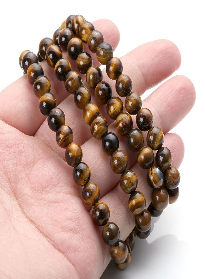Jovivi Tibetan 8mm 108 Natural Tiger Eye Gemstone Beads Prayer Mala Bracelet Necklace - Image 4