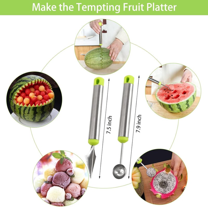 Openfly Vegetable Corer Tool, 6 Pcs Stainless Steel Fruit and Vegetable Corer Tools for Home Kitchen Cherry Pear Jujube Zucchini Chili - Image 5