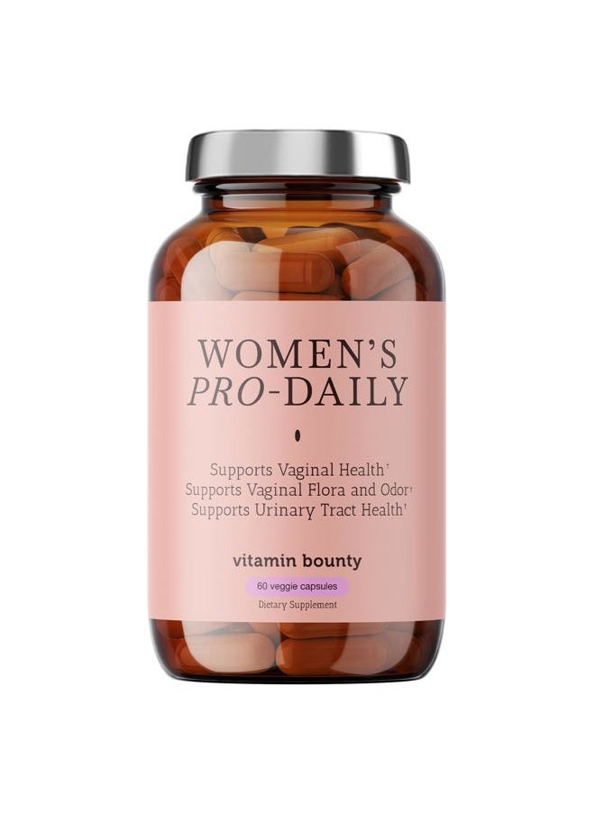 Vitamin Bounty - Women's Pro-Daily Probiotic - Supports Vaginal, Digestive & pH Balance, 10 Billion CFUs, 5 Strains + Cranberry - 60 Capsules - Image 1