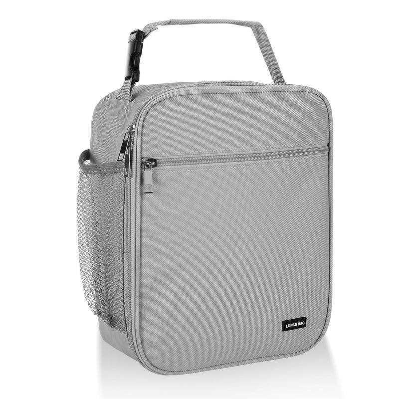 Lovoeo Lunch box Lunch bag for men women Insulated Lunchbox Lunch bags for Work Picnic Travel Light grey