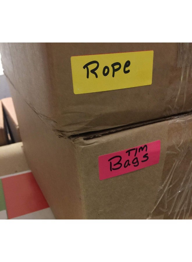 Tag-A-Room 1 x 2 5/8 Inch Rectangle Color Coding Mailing Address Labels, 6 Bright Colors, 8 1/2" x 11" Sheet (300 Pack) - Image 5