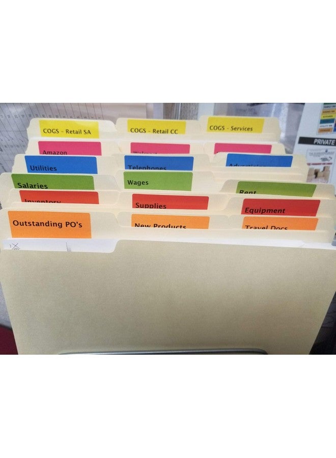 Tag-A-Room 1 x 2 5/8 Inch Rectangle Color Coding Mailing Address Labels, 6 Bright Colors, 8 1/2" x 11" Sheet (300 Pack) - Image 4