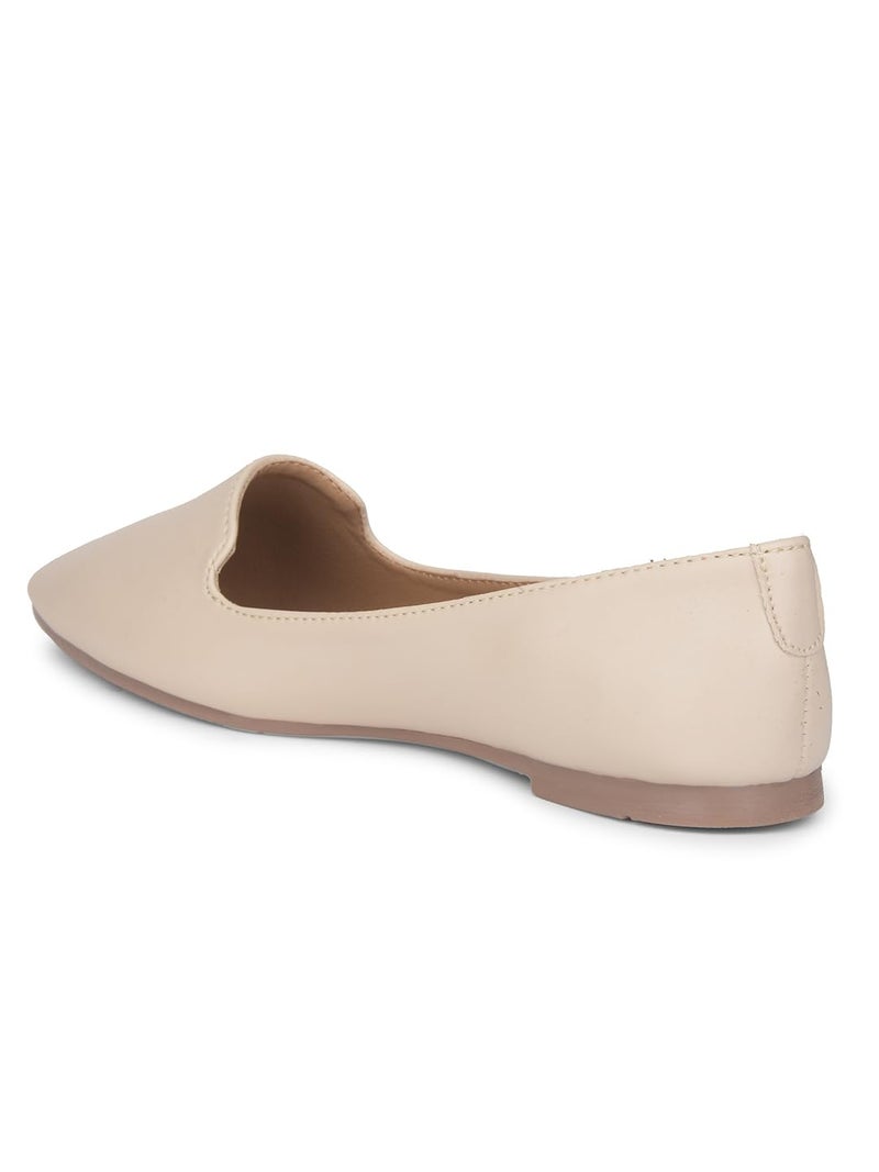 Bata Casual Ballerinas for Women Off White - Image 3