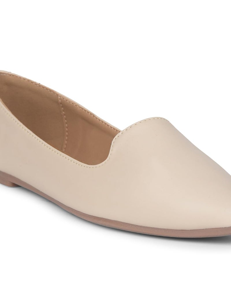 Bata Casual Ballerinas for Women Off White - Image 5