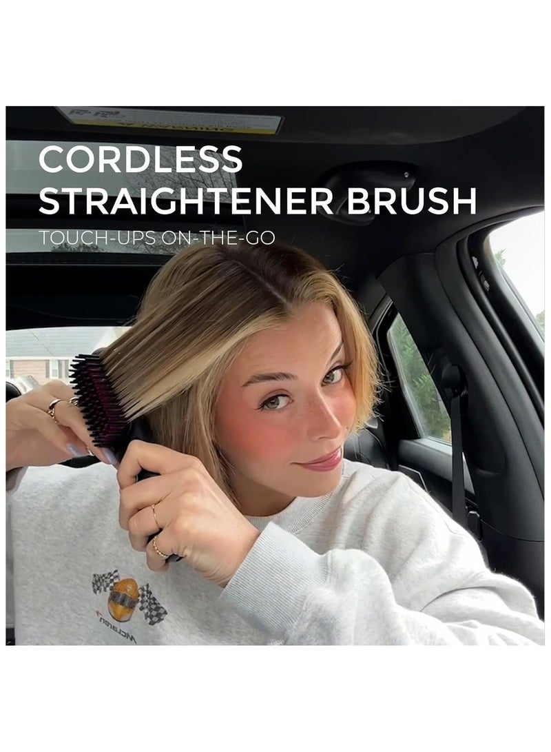TYMO TYMO Porta Cordless Hair Straightener Brush, Black Color  - Image 2