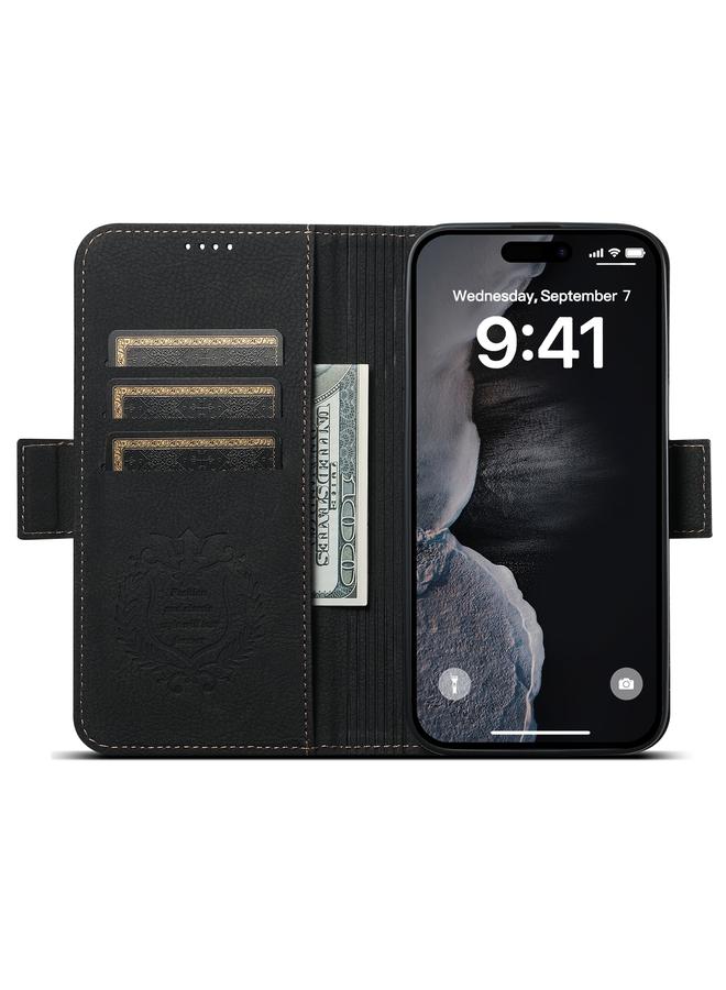 سوتين جراب هاتف SUTENI J07 متعدد الوظائف أفقي قابل للطي من الجلد Magsafe لهاتف iPhone 13 Pro - Image 3