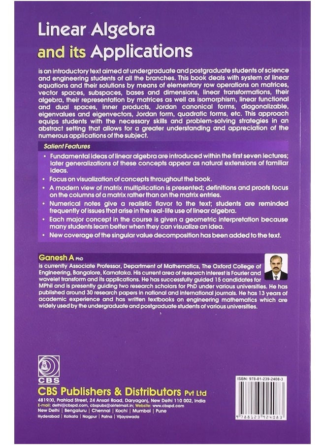 Linear Algebra and its Applications