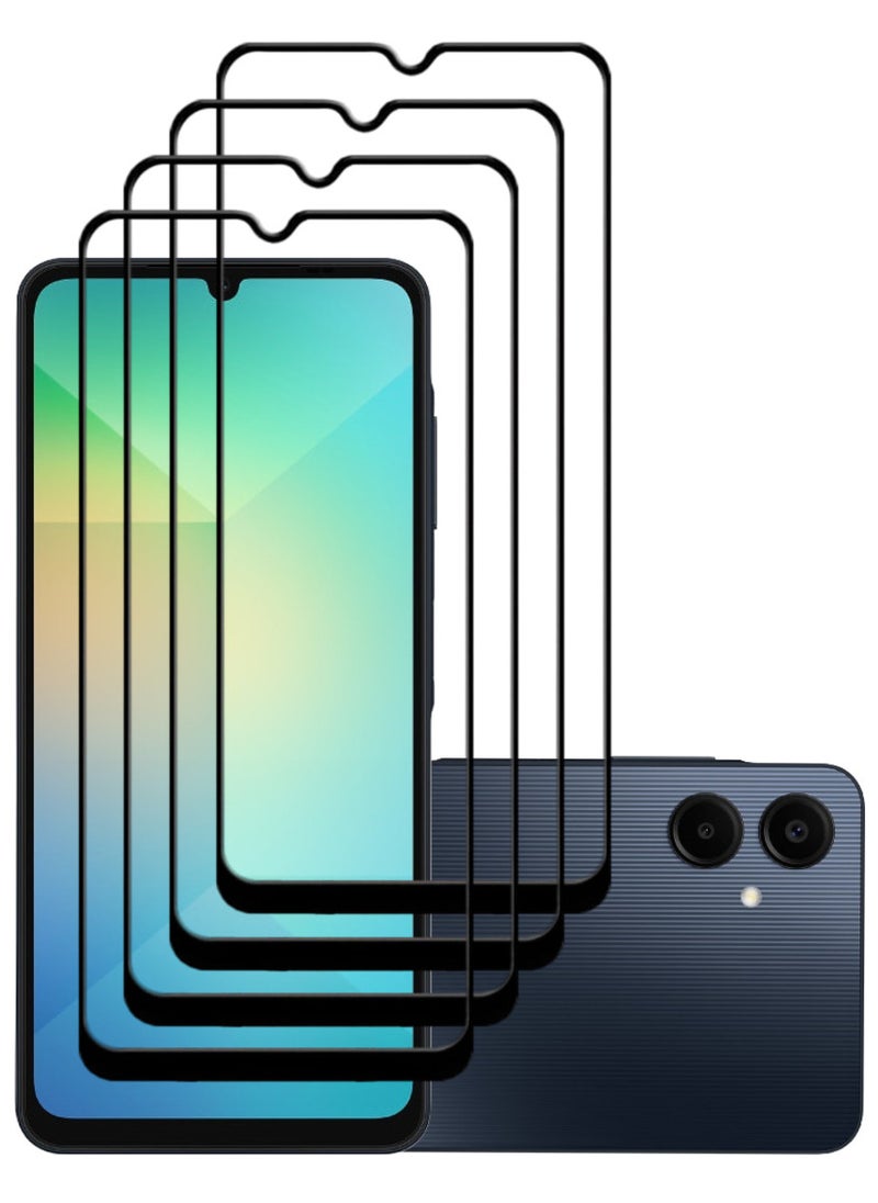 ACLIX 4 Pieces Antistatic ESD Dustproof Premium Quality High Definition Tempered Glass Screen Protector Designed For Samsung Galaxy A06 - Image 1