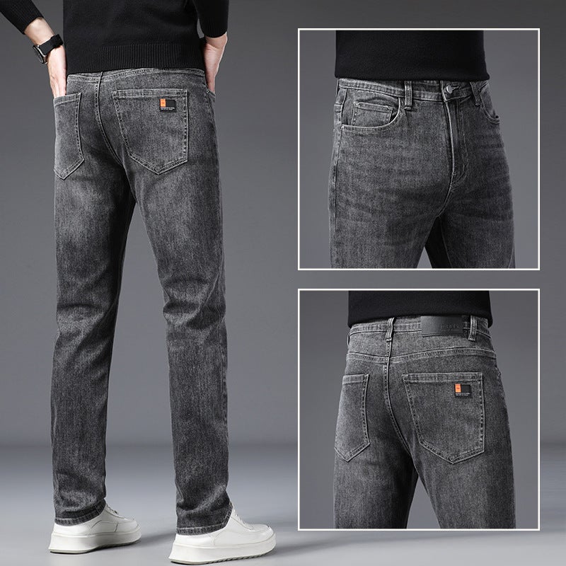 Unisex Classic Denim Jeans Loose Fit Daily Outdoor Wear - Image 2