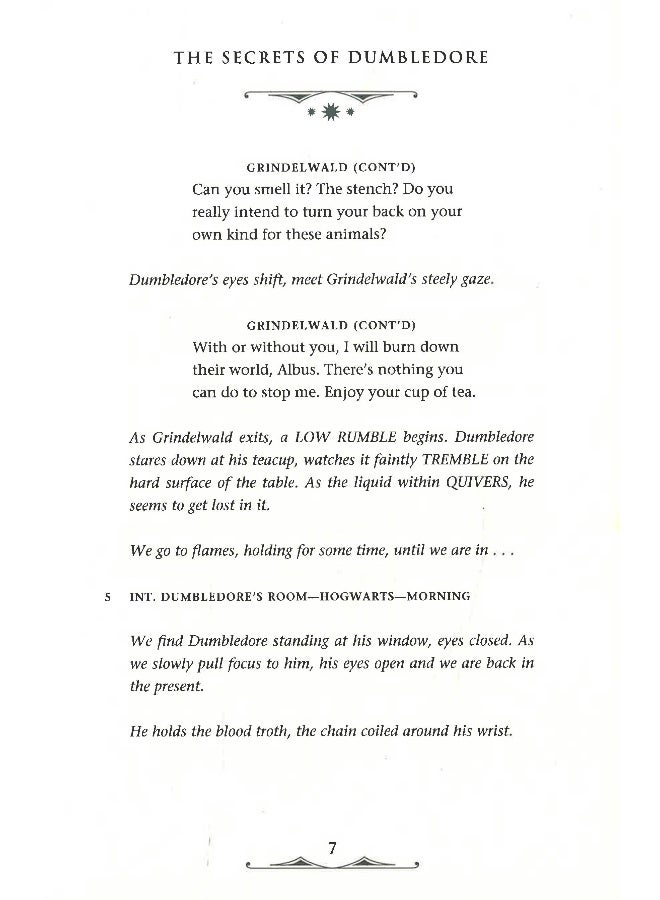 الوحوش الرائعة: أسرار دمبلدور - النص الكامل للسيناريو - Image 5