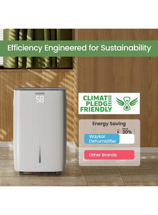 Waykar 150 Pints 7,000 Sq. Ft Energy Star Dehumidifier with Drain Hose for Commercial and Industrial Large Rooms, Home, Basements, Storages, Warehouses and Bedrooms - Image 3