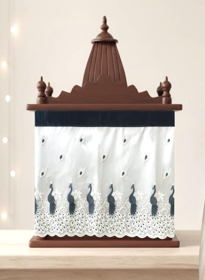 XOIPED Temple Curtain for Home Mandir | Decorative Pooja Room Mandir Parda/Curatin for Home & Office Temple (Medium) - Image 2
