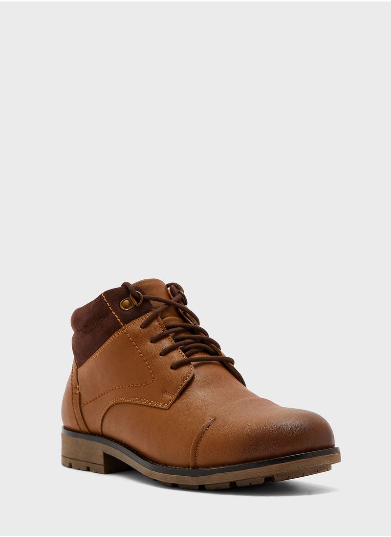 Robert Wood - Casual Lace Up Boots - Image 1