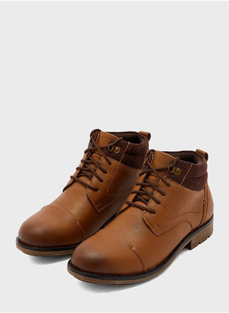 Robert Wood - Casual Lace Up Boots - Image 1