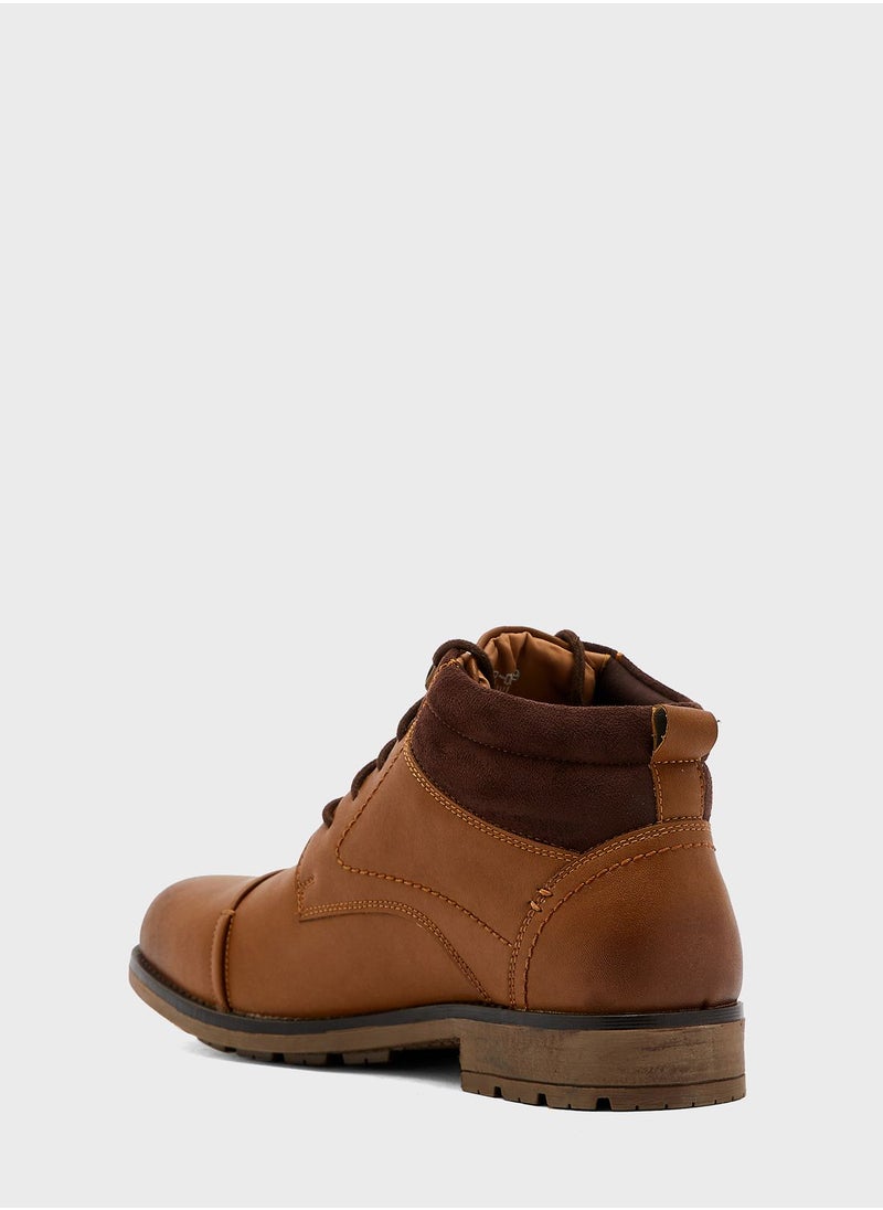 Robert Wood - Casual Lace Up Boots - Image 1