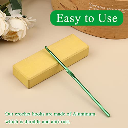 Iuuidu 4mm Aluminum Crochet Hook, Smooth Crochet Needles, Knitting Needles for Yarn Craft, Great Handmade DIY Present for Friends, Random Color - Image 4