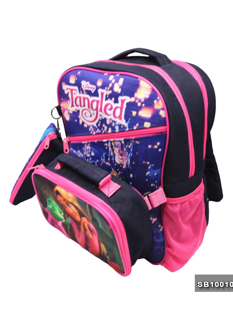 Gharibo Bags - School backpack with lunch bag Size 15 Rapunzel - Image 1