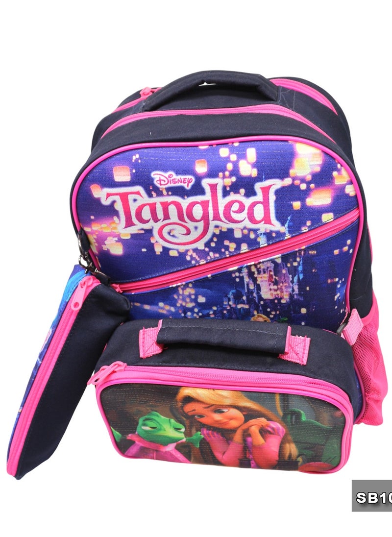 Gharibo Bags - School backpack with lunch bag Size 15 Rapunzel - Image 1