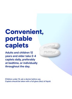 Phillips' Laxative Caplets, With Naturally Sourced Magnesium Supplement for Gentle Relief of Occasional Constipation, Cramp and Stimulant Free Laxatives, 100 Caplets  - Image 5