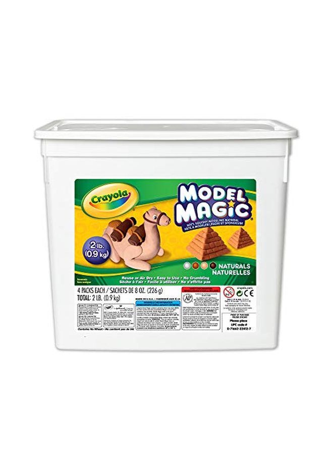 Crayola Model Magic Naturals Modeling Clay Alternative 2 Lb. Bucket Gift 8 Oz - Image 1