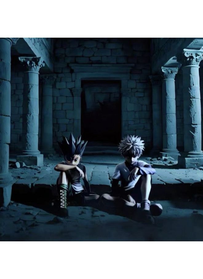 Full-time Hunter Animation Surrounding Statue Sitting Posture Qixiaojie GK Hand-held Secondary Yuan Desktop Ornaments Tide Play Model-Color:Xiaojie-blister And Color Box