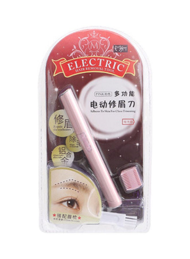 NIBEMINENT Painless Eyebrow Trimmer For Men and Women pink