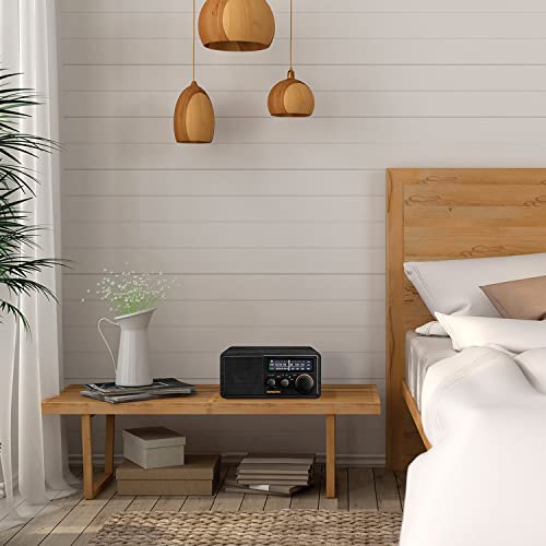 SANGEAN SG-118 AM/FM/Bluetooth Wooden Cabinet Radio with USB Phone Charging - Image 5
