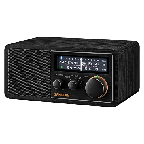 SANGEAN SG-118 AM/FM/Bluetooth Wooden Cabinet Radio with USB Phone Charging - Image 4