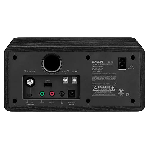 SANGEAN SG-118 AM/FM/Bluetooth Wooden Cabinet Radio with USB Phone Charging - Image 2