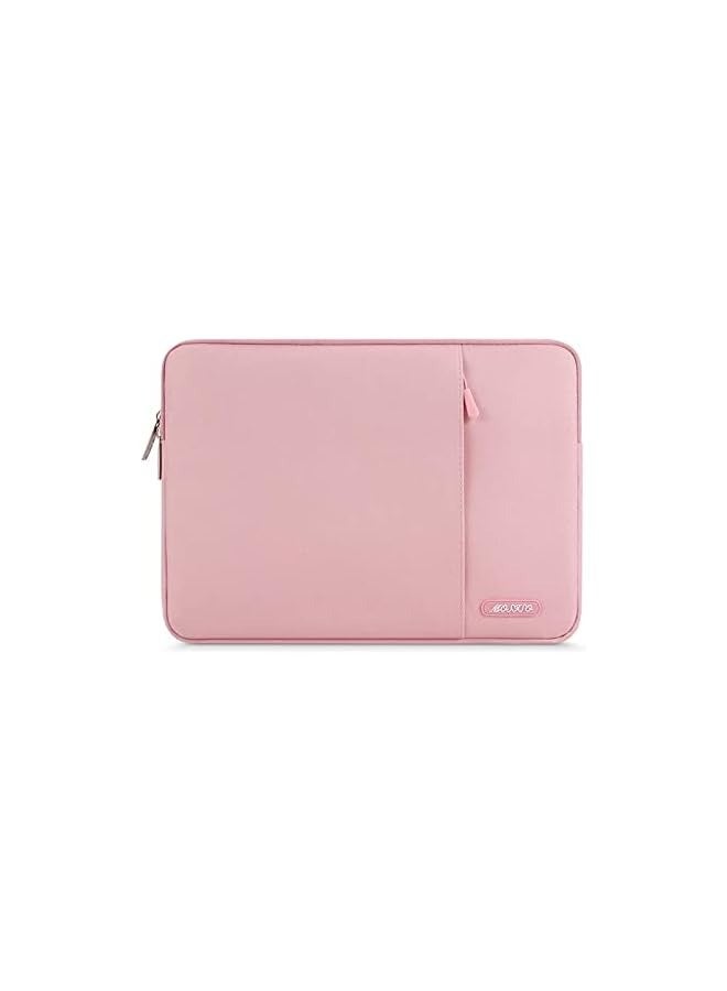 Mosiso Tablet Sleeve Case Compatible with iPad 10th 10.9 inch/Air 5th 10.9 / Pro 11 M2 / 9/8/7 10.2 / Air 4 10.9/Air 3 10.5/9.7,Polyester Vertical Bag, Pink - Image 1