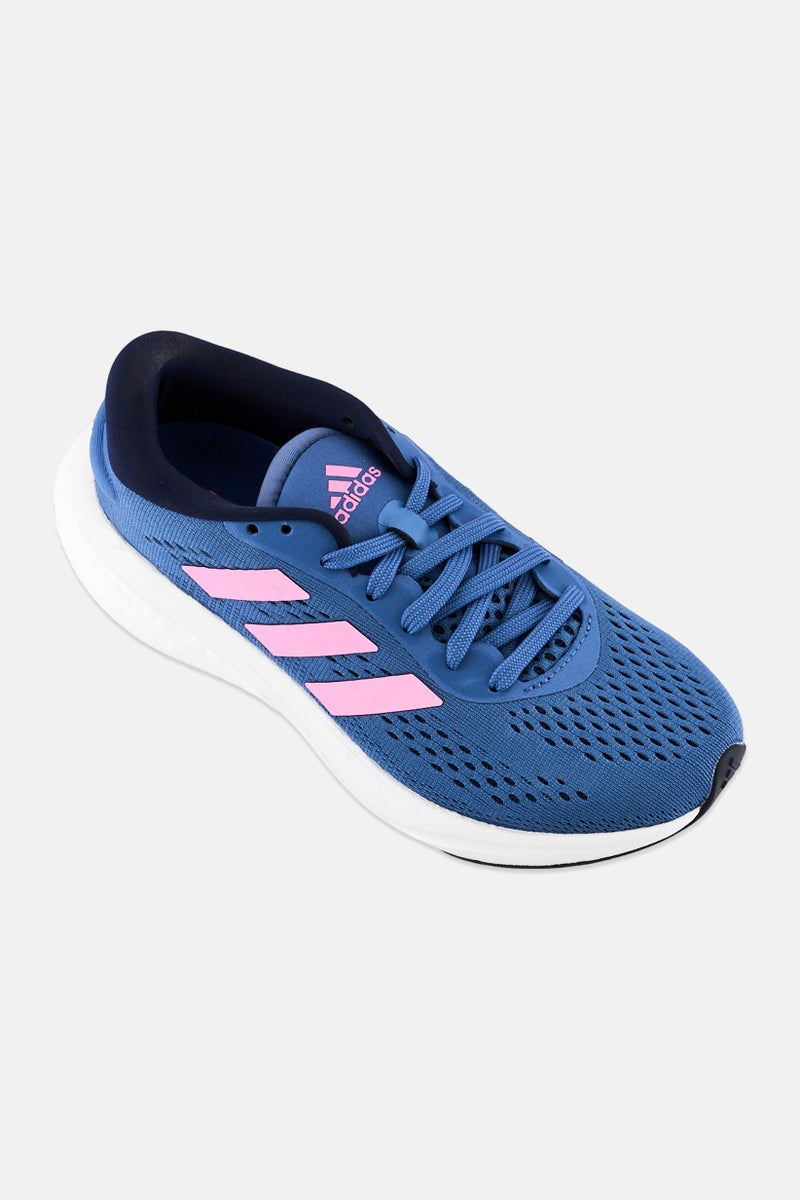 Adidas Women Supernova 2 Lace Up Running Shoes, Slate Blue - Image 1