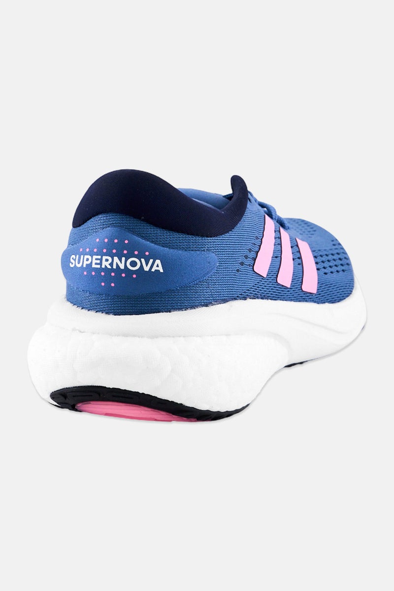 Adidas Women Supernova 2 Lace Up Running Shoes, Slate Blue - Image 4